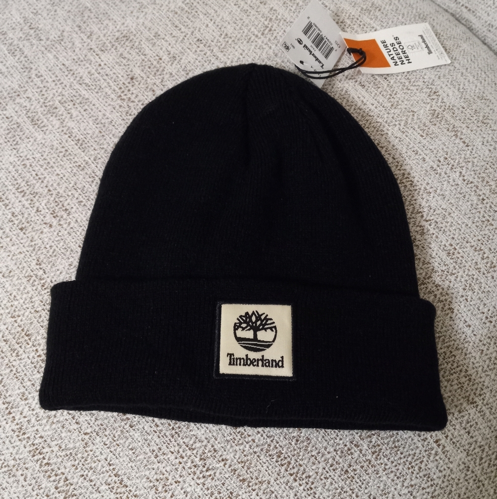 New Timberland Classic Black Knit Hat